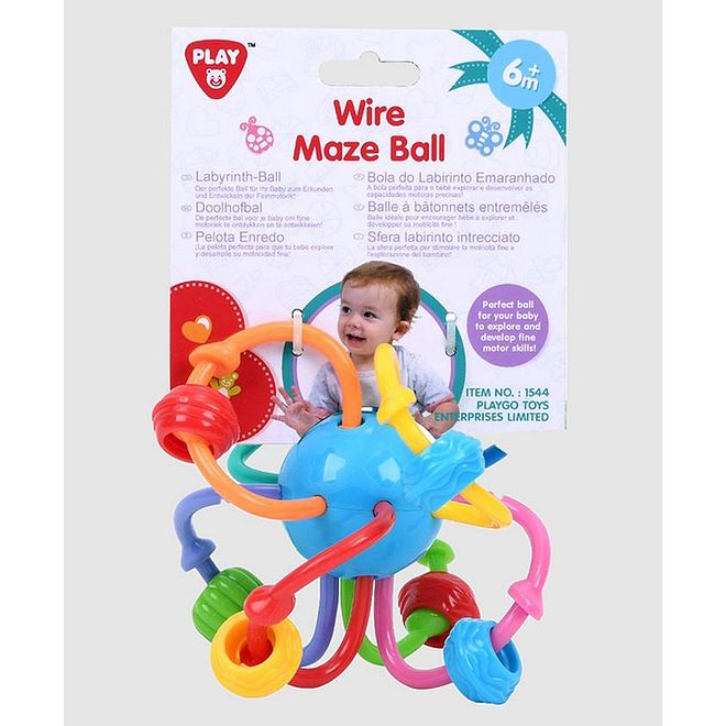 Playgo Wire Maze Ball for Babies 6M+, Fine Motor Skills Development, Vibrant Rattle, 12.75x8.99x10.26cm Lightweight - Image 4