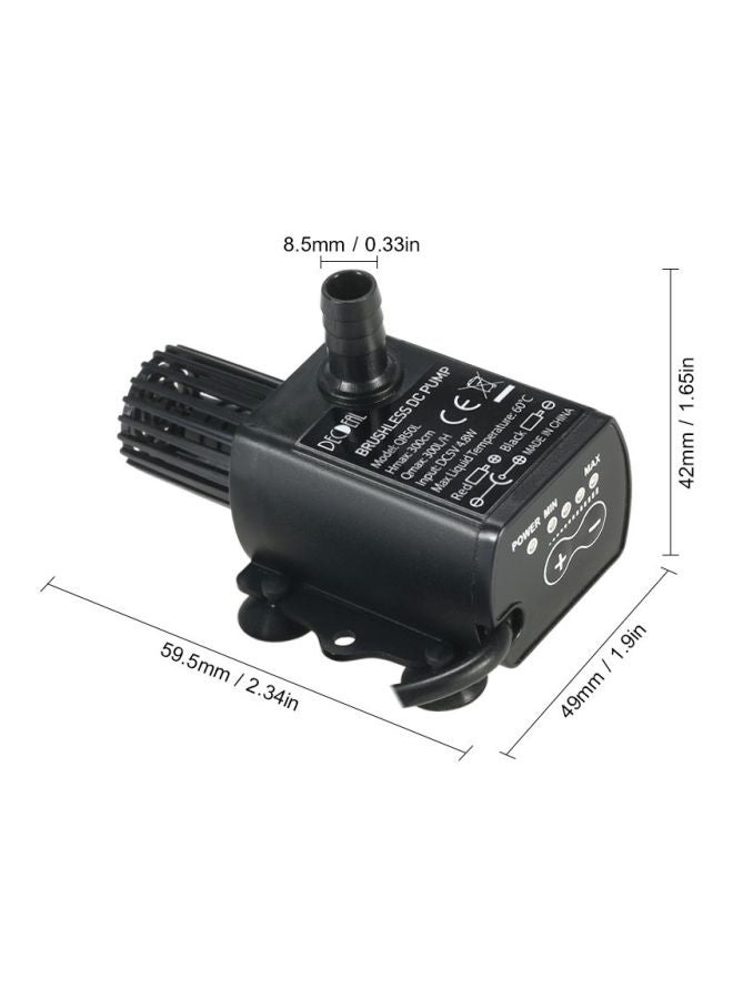 Generic Ultra-Quiet Brushless Water Pump Black 6.5 x 6 x 5.4cm  - Image 2