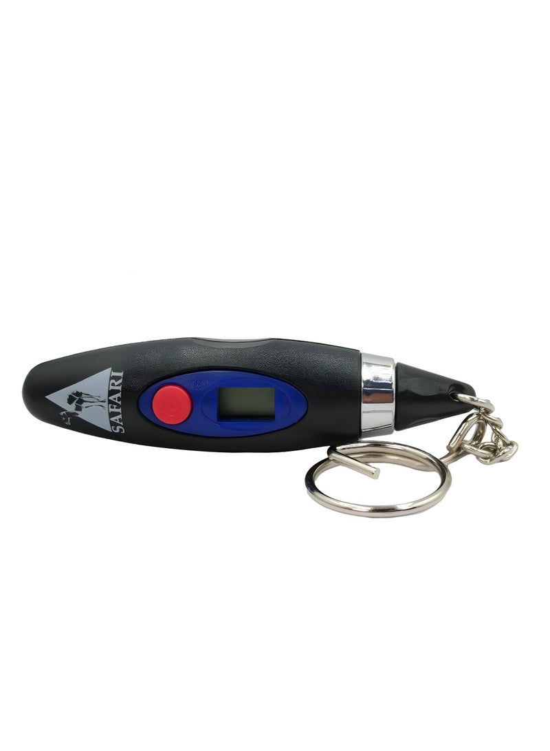 Safari Safari Digital Tire Pressure Gauge  Portable Mini LCD Air Pressure Tester for Cars Trucks Motorcycles Bicycles Keychain Design Energy Saving Anti Slip Easy to Use - TG-48  - Image 5
