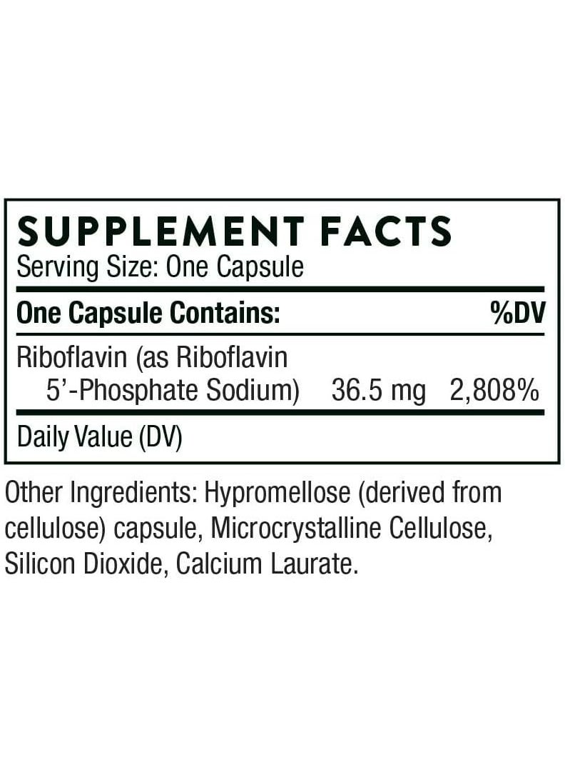Thorne Thorne Research - Riboflavin 5'-Phosphate - Bioactive Form of Vitamin B2 for Methylation Support - 60 Capsules  - Image 2