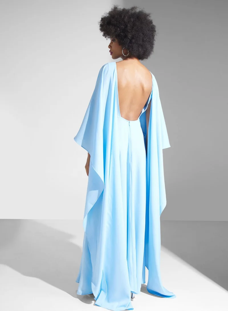 CHASE Cape Sleeve Pleated Kaftan