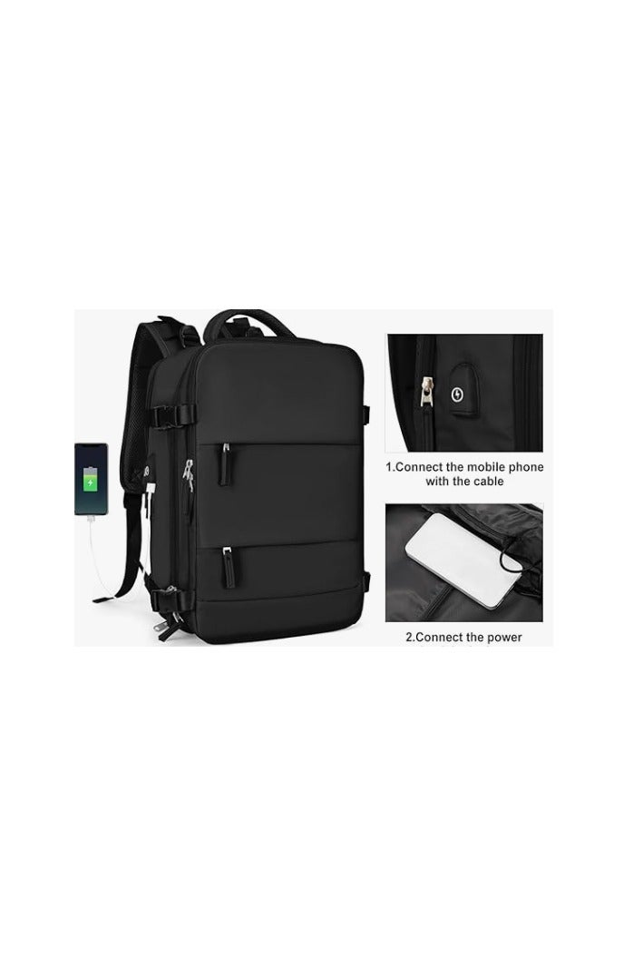 Coowoz Large Travel Backpack for Women & Men, Carry-On Backpack, Hiking Backpack, Waterproof Outdoor Sports Rucksack - Image 3