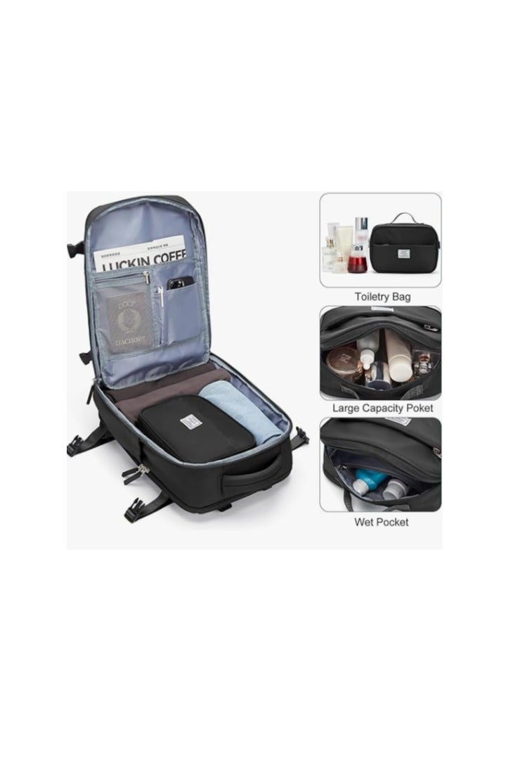 Coowoz Large Travel Backpack for Women & Men, Carry-On Backpack, Hiking Backpack, Waterproof Outdoor Sports Rucksack - Image 2