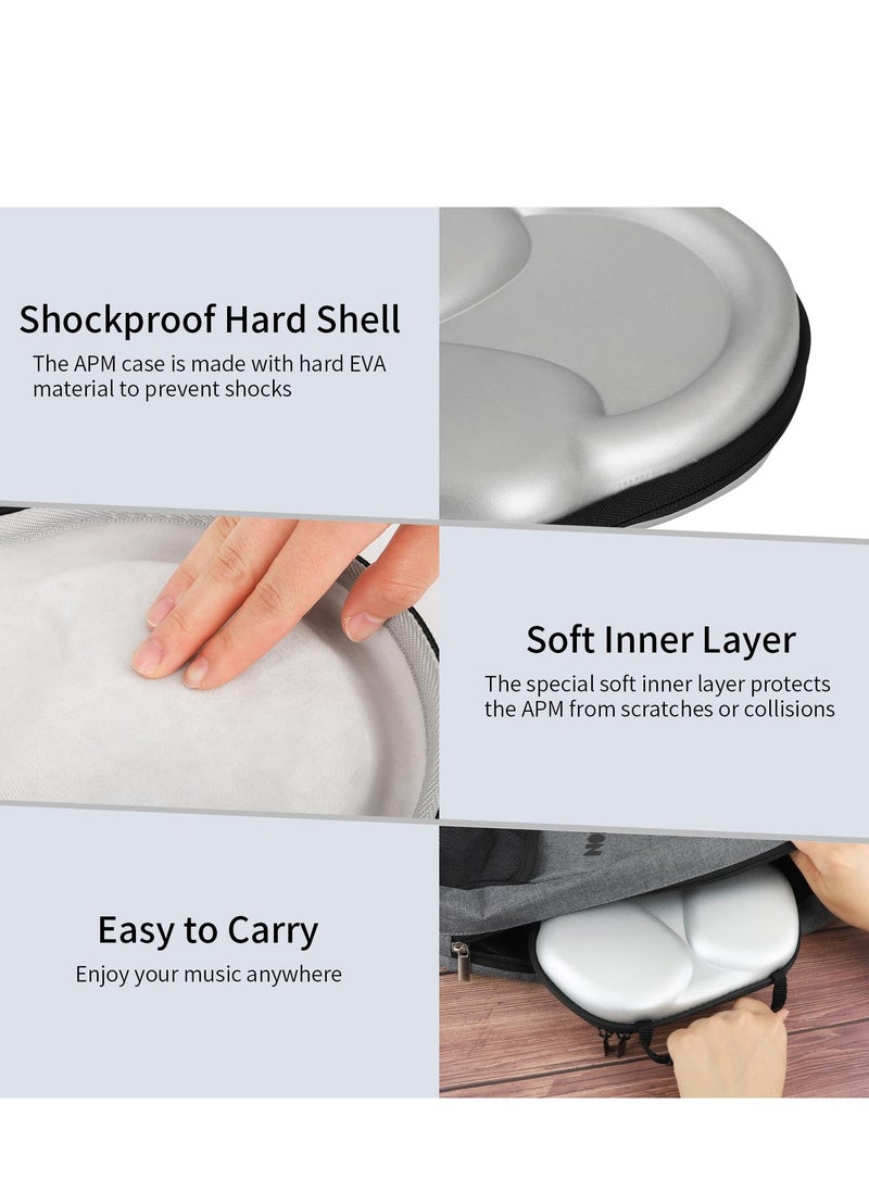 Generic - Waterproof Hard Case for AirPods Max with Sleep Mode, Durable Portable Shell for Travel and Storage, Protective Carrying Bag for Apple AirPods Max Headphones, Silver Color. - Image 1