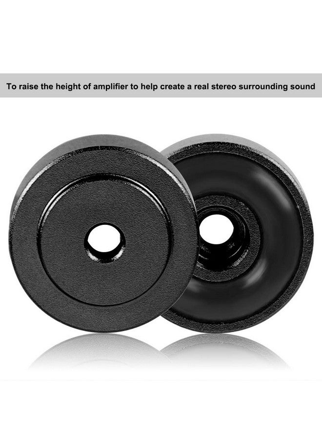 Wendry Aluminum Alloy Anti Vibration Amplifier Feet 4Pcs Speakers Stand Feet Shock Absorber Amplifier Pads Feet (208Mm)(Black) - Image 5