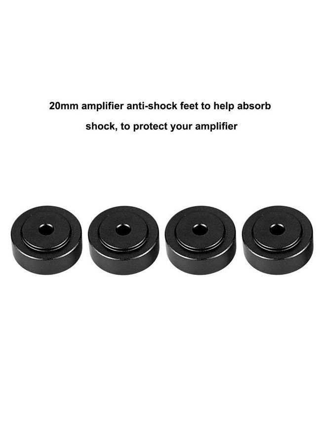 Wendry Aluminum Alloy Anti Vibration Amplifier Feet 4Pcs Speakers Stand Feet Shock Absorber Amplifier Pads Feet (208Mm)(Black) - Image 2