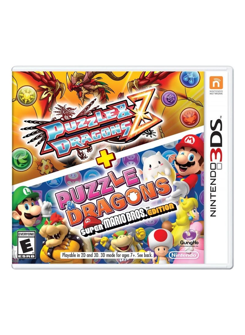 جانج هو لعبة فيديو Puzzle And Dragons Z + Dragon's Super Mario Bros (إصدار عالمي) - تقمص الأدوار - nintendo_3ds - Image 1