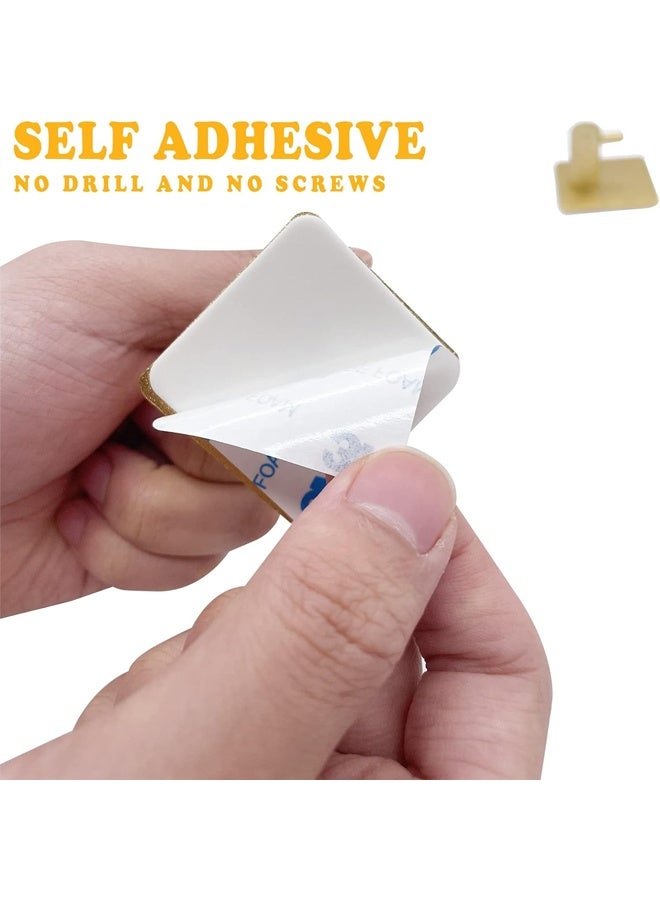 DUNISO 4-Pieces Self Adhesive Hooks for Hanging,Waterproof 304 Stainless Steel Hooks for Hanging Coat,Hat,Robe or Towel ,Single Organizer for Bathroom and Kitchen - Image 4