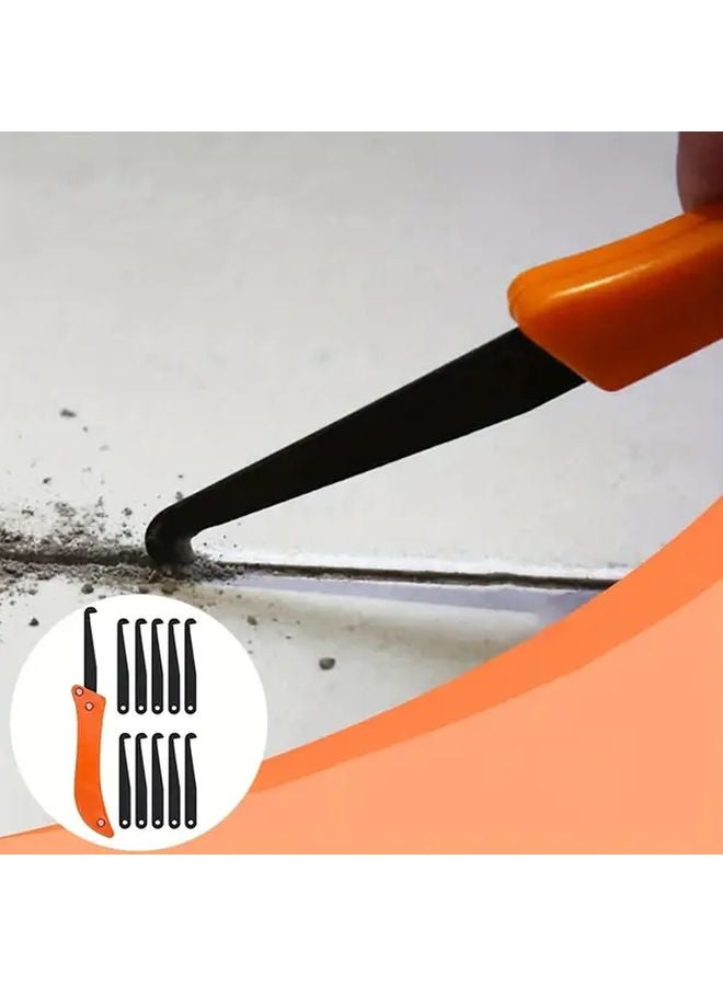 11Pcs Grout Remover Tool Kit With Hand Saw And Removal Knife For Tile Joint Cleaning - Image 2