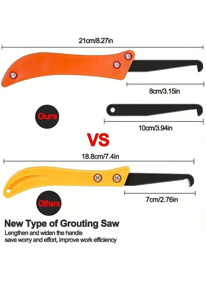 11Pcs Grout Remover Tool Kit With Hand Saw And Removal Knife For Tile Joint Cleaning - Image 3