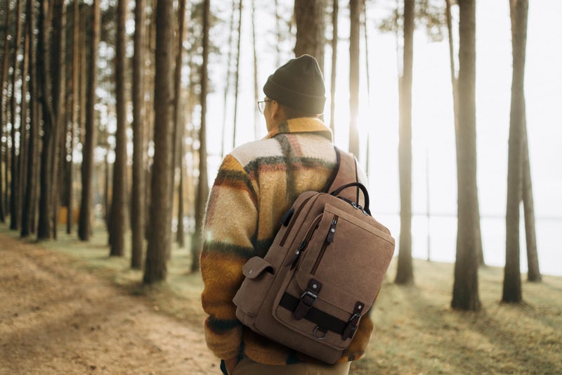Leaper Retro Crossbody Bag Sling Bag Canvas Messenger Bag for Men Women Shoulder Bag Crossbody Handbags Satchel Coffee, XXL - Image 3