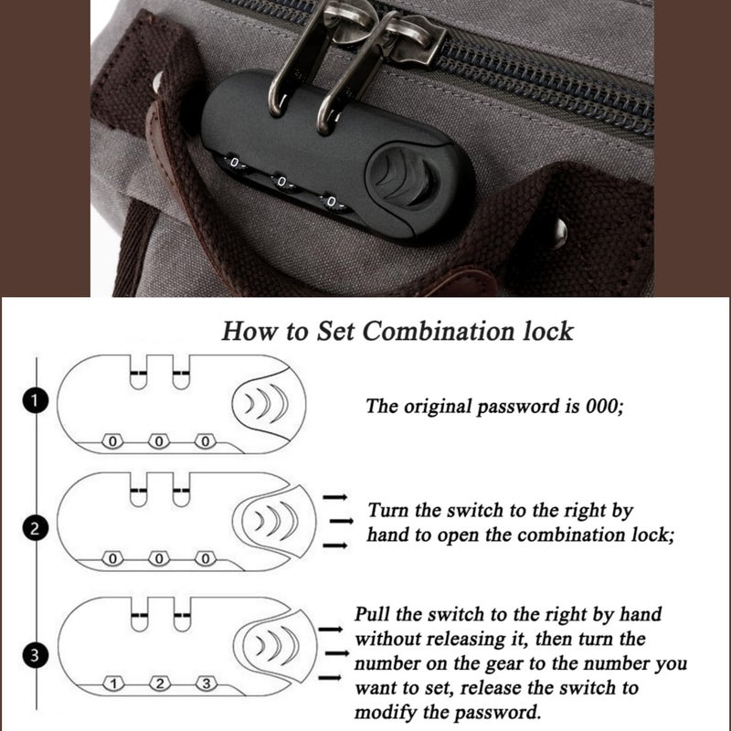 Leaper Retro Crossbody Bag Sling Bag Canvas Messenger Bag for Men Women Shoulder Bag Crossbody Handbags Satchel Coffee, XXL - Image 5