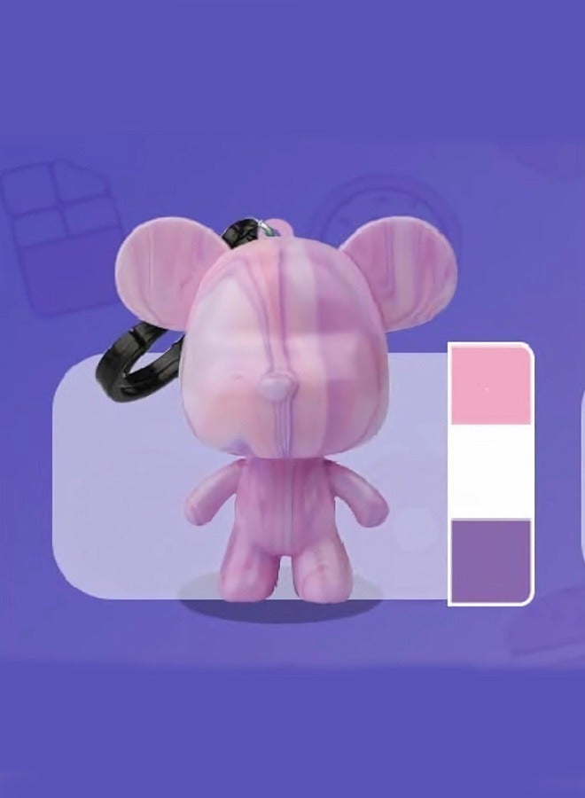 رات سو DIY الطلاء السائل الدب تيدي الدب مجموعة الطلاء 6.5 سم - Image 1