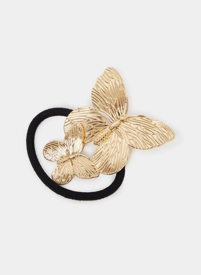Styli Gold Butterfly Hair Tie