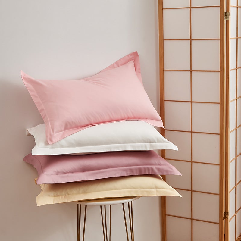Solid Color Cotton Pillowcase Cotton Pillowcase Pair Pack 48*74 Envelope Pillowcase Single Pillowcase Household Pillowcase - Image 2
