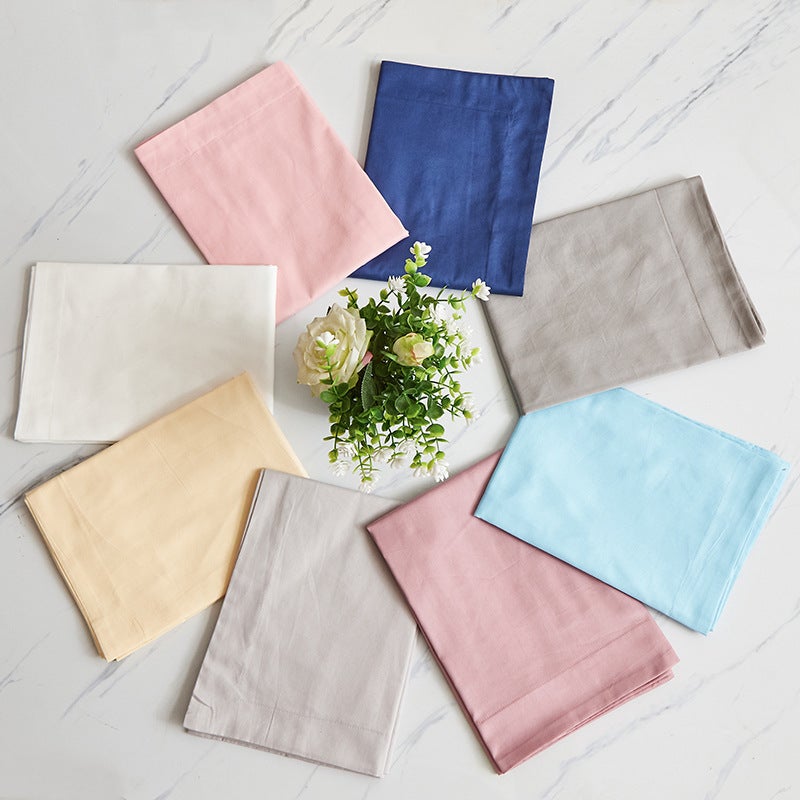 Solid Color Cotton Pillowcase Cotton Pillowcase Pair Pack 48*74 Envelope Pillowcase Single Pillowcase Household Pillowcase - Image 4