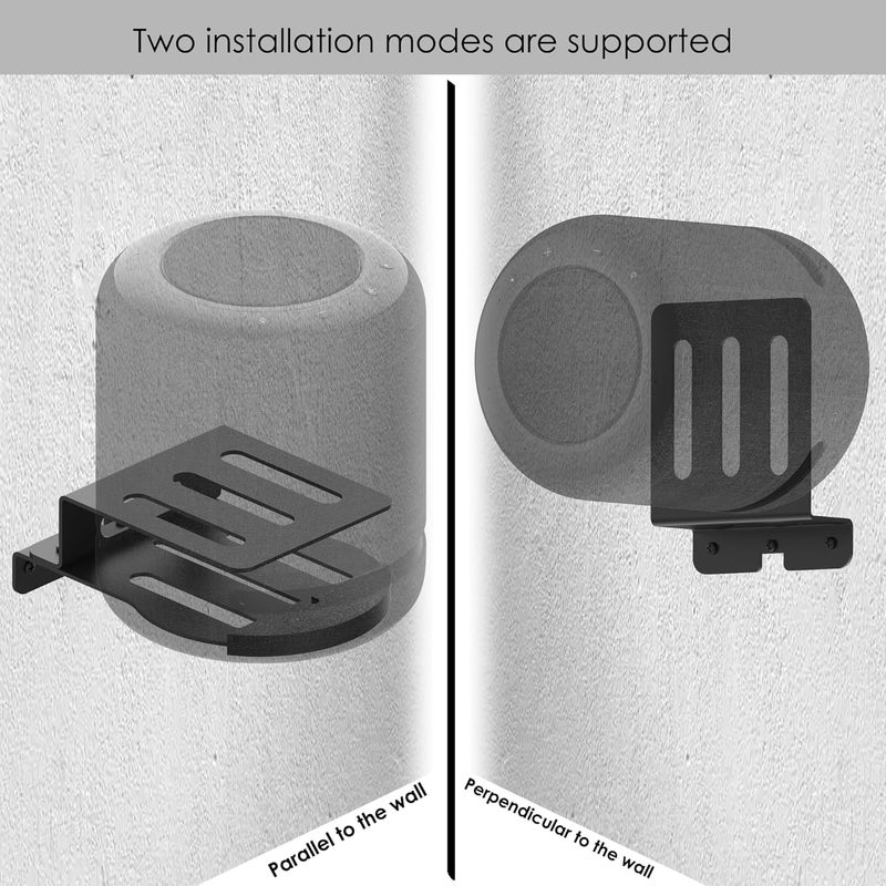 Alloery Wall-Mounted Speaker Stand Compatible with Echo Studio and All Suitable Sized Speakers Such as Sonos Era 100 and TREBLAB HD-360 - Image 3