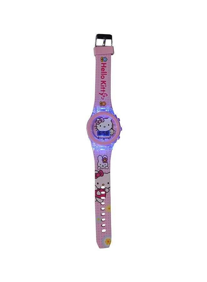 Cute Kids Digital LED Watch – Colorful Glow Wristwatch for Girls with Flashing & Gradient Light Modes, Comfortable Strap & Fun Cartoon Design - Image 3