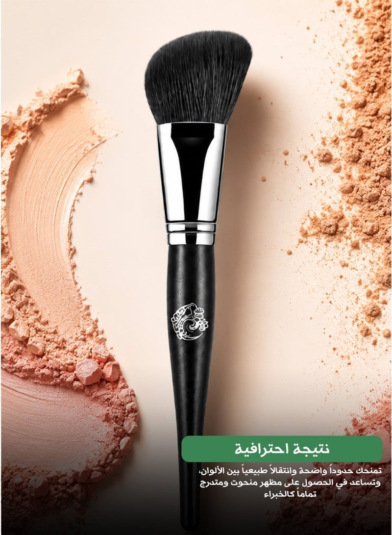 HALEYS Side-Angled Contour Brush – Multi-Use Blush & Shadow Makeup Brush - Image 2