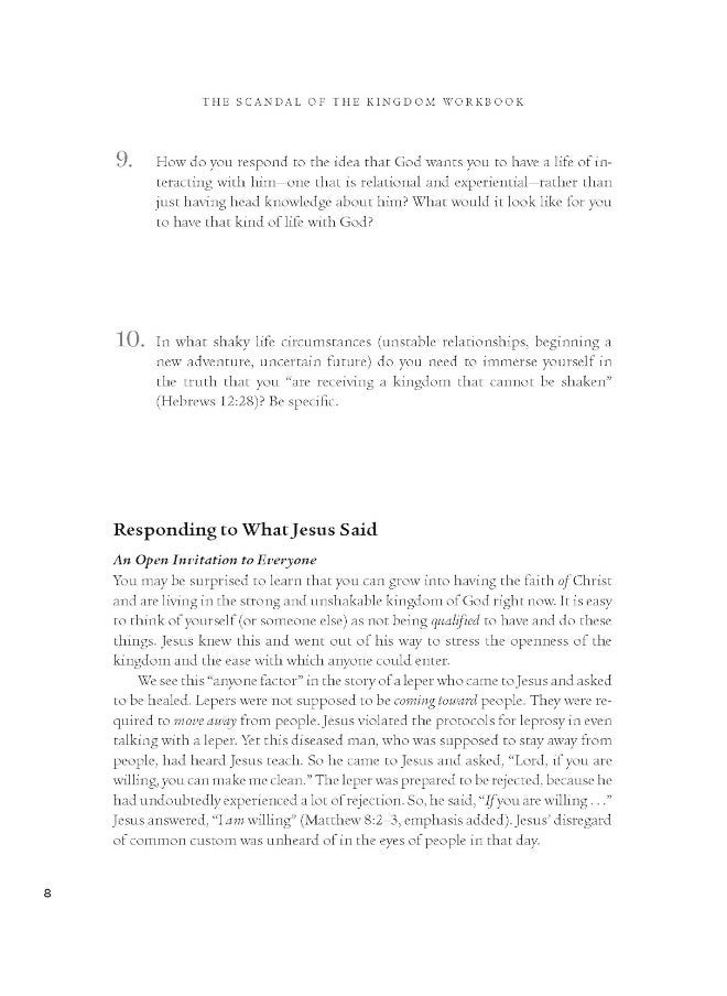 null - The Scandal of the Kingdom Workbook: How the Parables of Jesus Revolutionize Life with God - Image 1