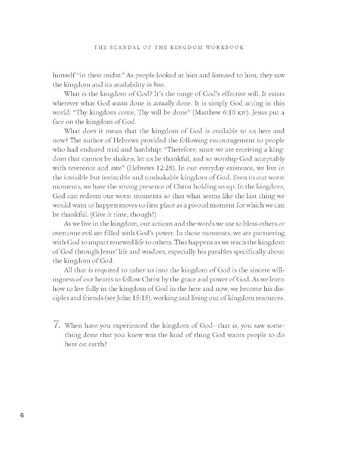 null - The Scandal of the Kingdom Workbook: How the Parables of Jesus Revolutionize Life with God - Image 1