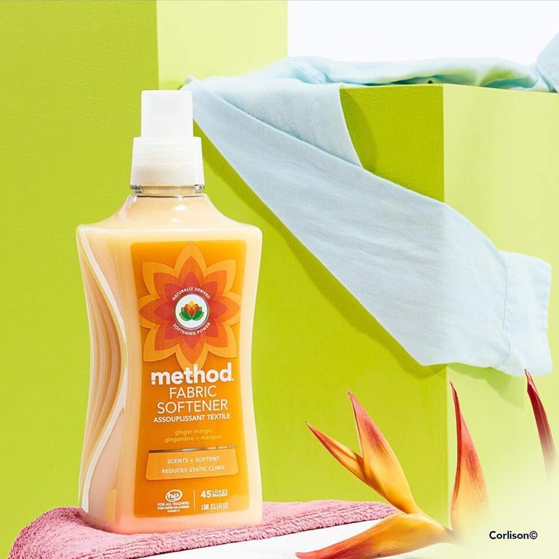 Method Fabric Softener; Ginger Mango; 53.5 Ounces; 45 Loads; 1 pack; Packaging May Vary - Image 1