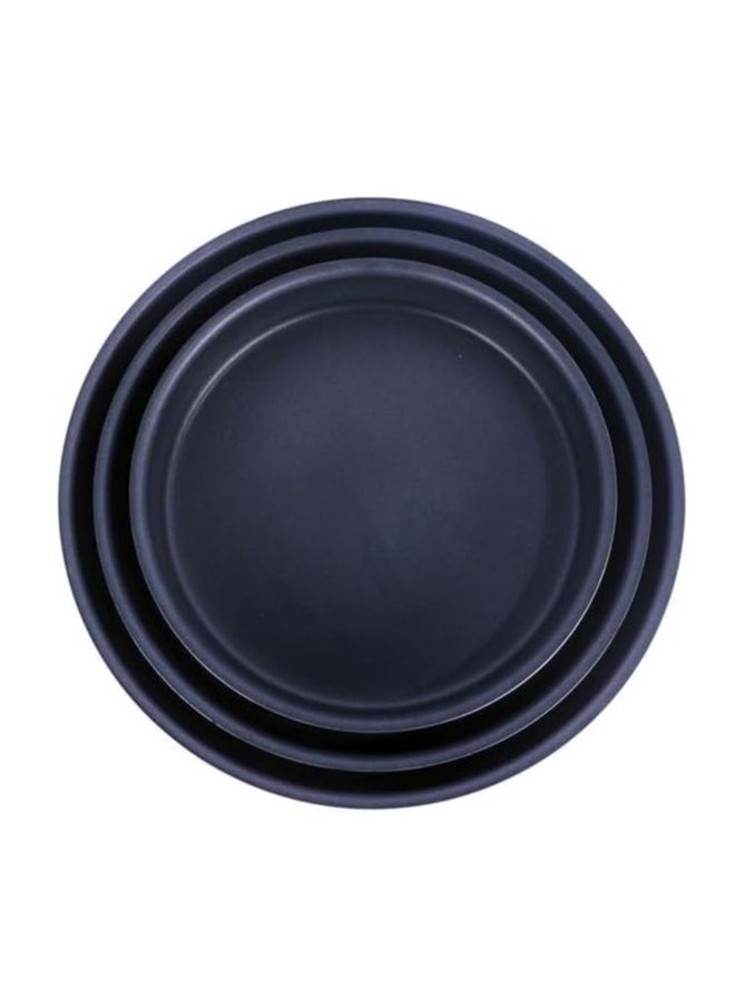 Mondial 3 Piece Non Stick Round Oven Tray Set 24cm 26cm 28cm Baking Pan Set with Evenly Heat Distribution