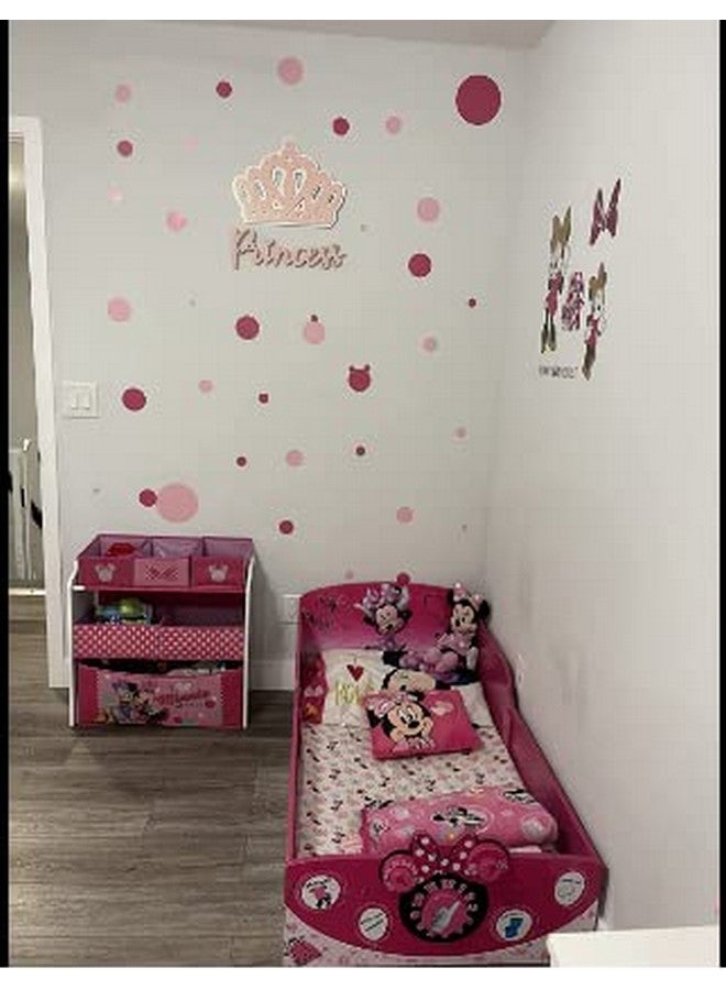Create-A-Mural Wall Decor Dots, Polka Dot Wall Decals for Girls Room Walls Decor Stickers Bedroom Kids Art (Lt & DK Pink) - Image 3