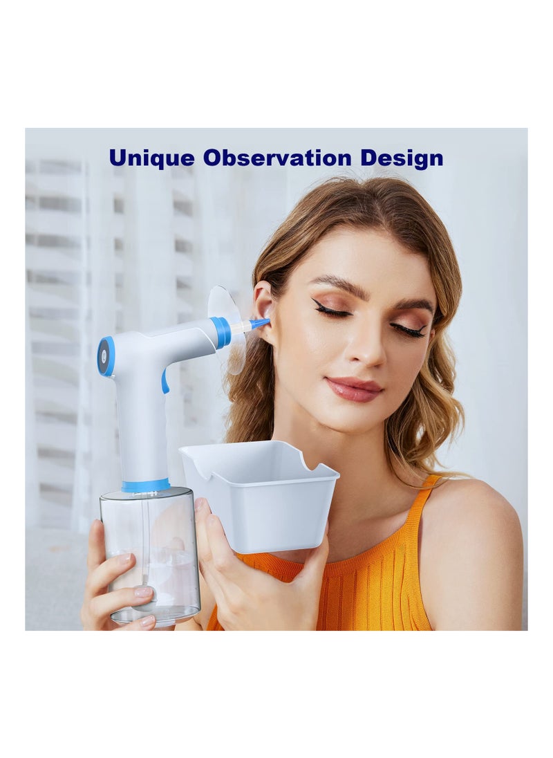 Generic - Electric Ear Wax Removal Kit - Safe and Effective Ear Cleaner with 4 Pressure Settings for Adults and Kids, Complete Ear Cleaning Irrigation System in Blue for Ear Wax Buildup. - Image 1