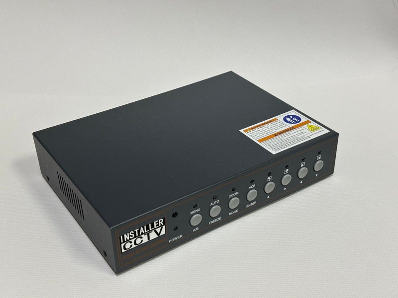 InstallerCCTV Installer CCTV 4CH Video Color Quad Multiplexer with Loopout, Remote Control and Free 1 Amp Power Adapter - Image 5