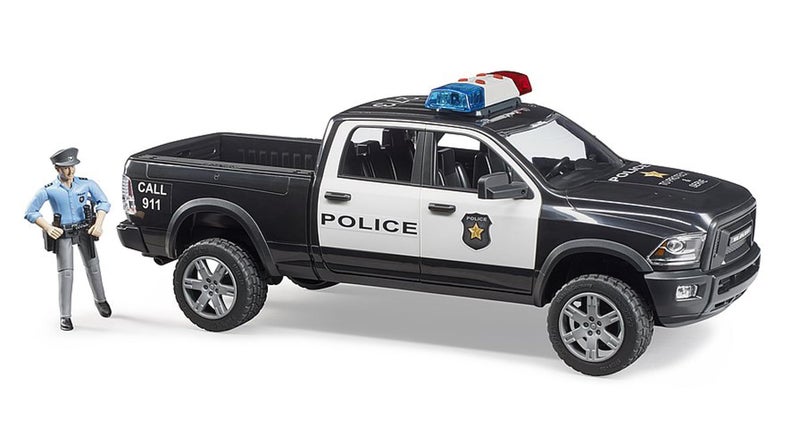 Bruder 02505 Ram 2500 Police Pickup with Police Officer - Image 1