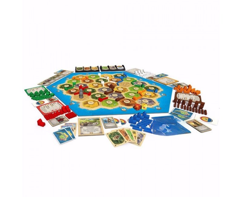 Catan 25th Anniversary Edition Board Game - Iridescent Wood Pieces for 3-6 Players Exploration - Image 2
