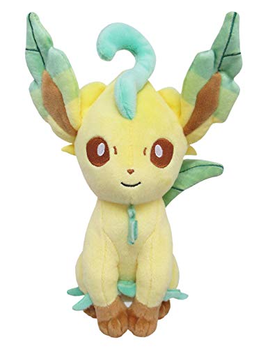 Sanei PP123 Pokemon All Star Collection Leafeon Plush - Image 5