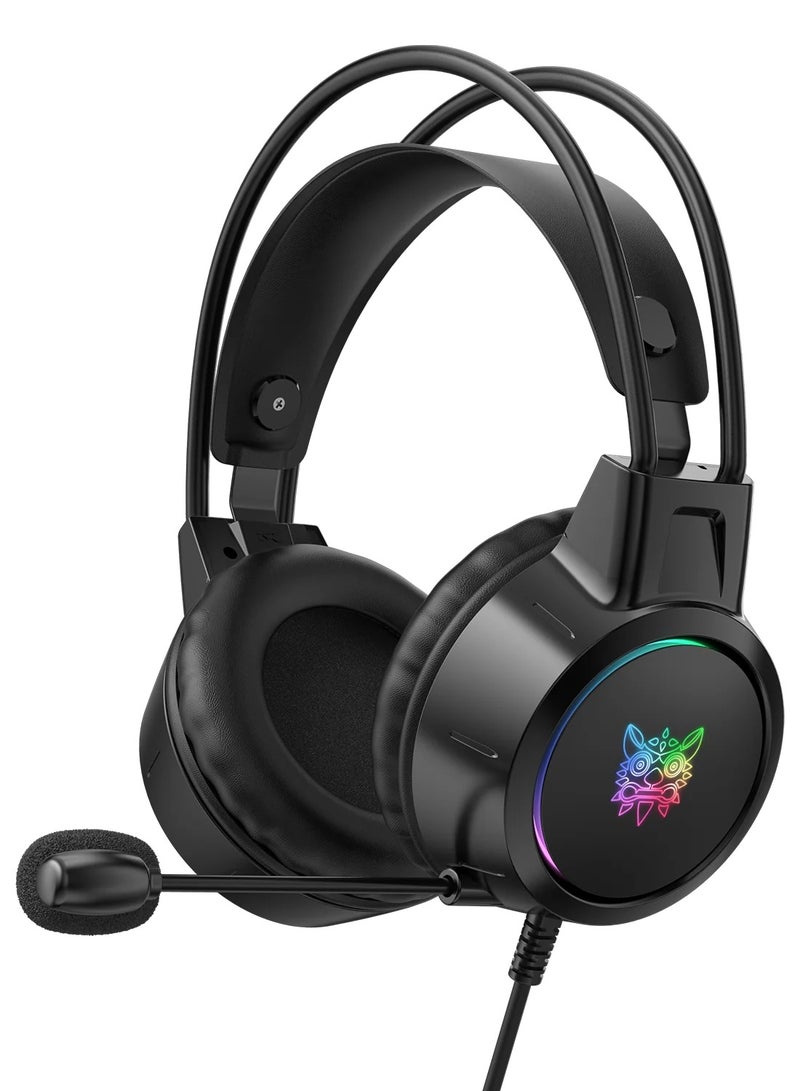 ONIKUMA X15 PRO Double-Head Beam Noise Cancelling Microphone Durable Stereo Surround Gaming Headphones RGB Audifonos Alambricos Gaming Headset - Image 1