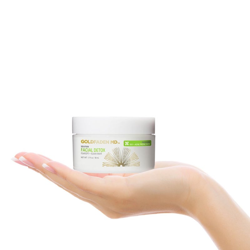 GOLDFADEN MD Facial Detox Mask Clarifying Face Mask w/Zinc Oxide, Sulfur, Salicylic Acid & Grapefruit Purifying Deep Clean Minimizes the Appearance of Redness, Blackheads & Pores 1.7 ï¬‚ oz - Image 5