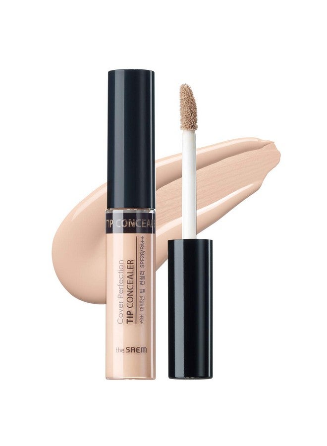 THESAEM The Saem Cover Perfection Tip Concealer, Liquid Multi-Use Concealer, Full Coverage Makeup For Acne Dark Spots Dark Circles Hyperpigmentation And Blemishes, 0.2 Fl. Oz. (#1.5 Natural Beige) - Image 1