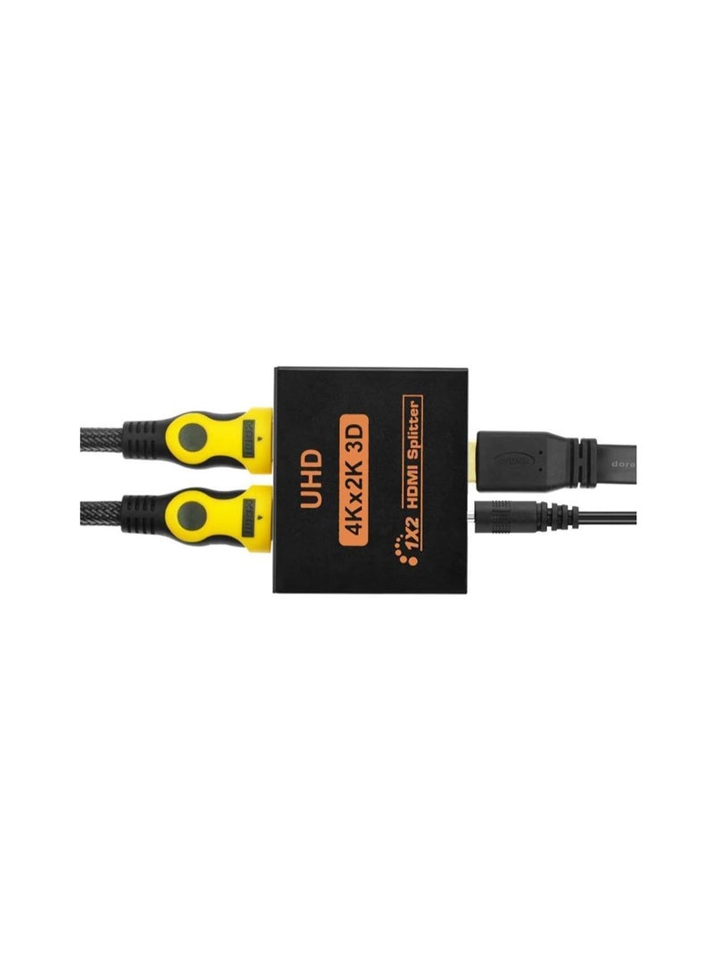 HDMI موزع HDMI 1X2 بورت هاب مكرر مضخم UHD 3D 4Kx2K Full HD 1080p - Image 5