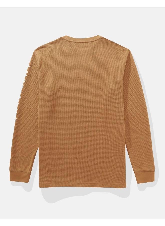 American Eagle - AE Striped Crew Neck Sweater - Image 1