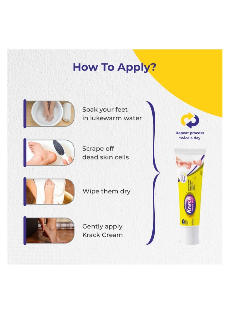 Krack Heel Repair, Ayurvedic Foot care cream, 25 Gm, Pack of 2 - Image 3