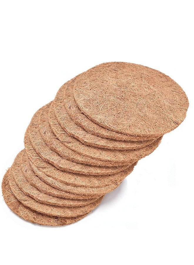 كاثسون 12 قطعة من وسادات تعشيش الطيور من كاثسون، أعشاش تربية الببغاوات، وسادة بيض الطيور، ألياف جوز الهند الطبيعية، مادة عش الطيور، ملحقات تربية الحمام، فراش دافئ ومريح للببغاوات، وسادات تفقيس الطيور - Image 1