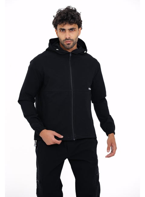 Jacket soft with lining-Black