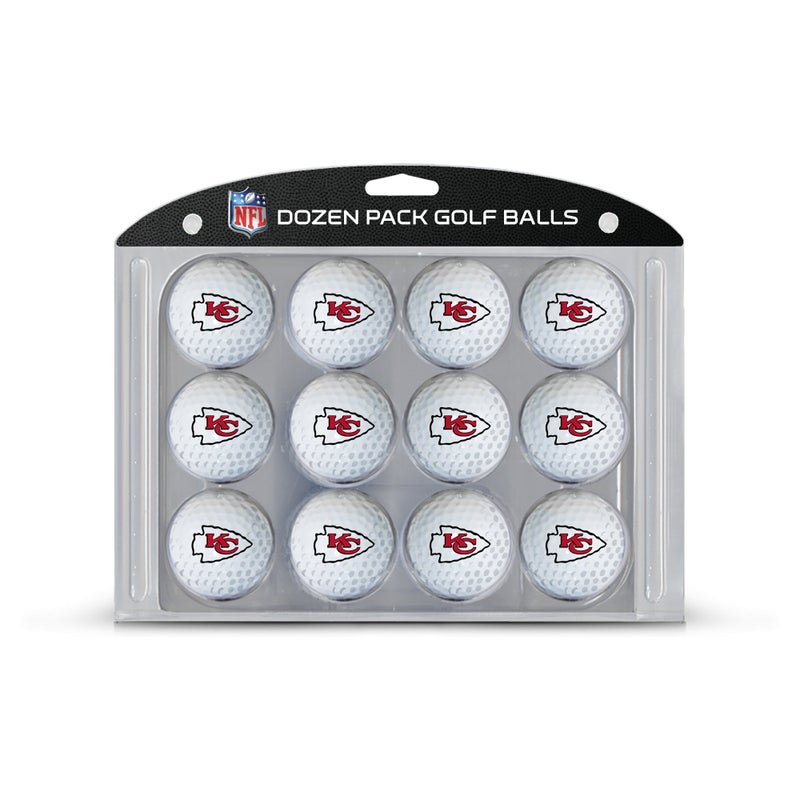 Team Golf NFL Kansas City Chiefs Golf Balls 12 Pack Dozen Regulation Size Golf Balls 12 Pack Full Color Durable Team Imprint - Image 2