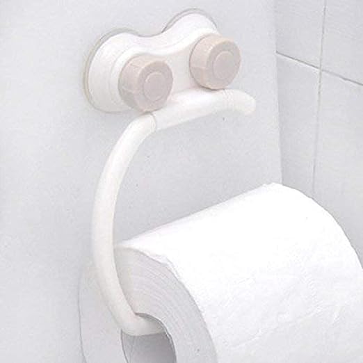 Hidak Towel Ring/Towel Hanger for Basin/Napkin Holder Sticker Series Self-Adhesive Plastic Towel Holder Hanger for Bathroom, Kitchen, Washbasin, Homes, Hotels Towel Ring Open Half (1 pcs) - Image 1