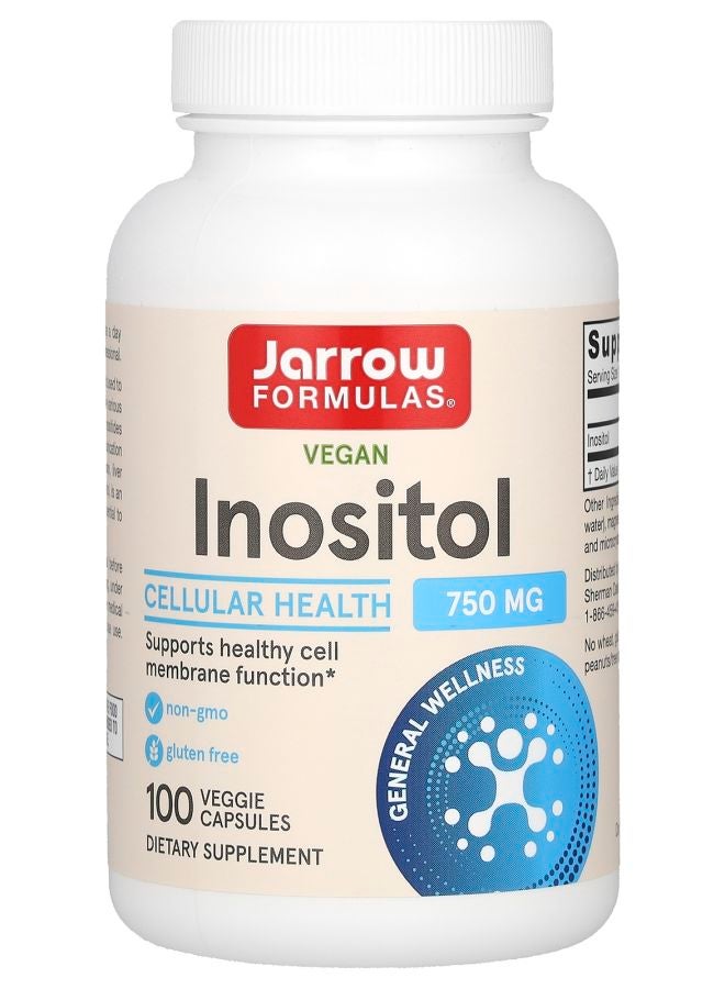 jarrow formulas Vegan Inositol 750 mg 100 Veggie Capsules