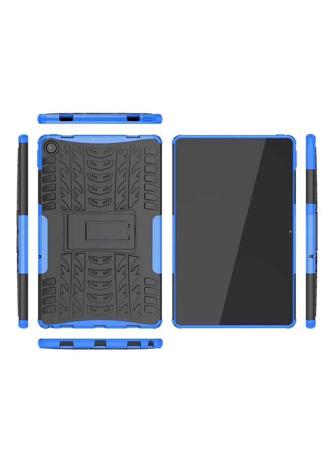 S-TOP Case For Lenovo Tab M10 Plus 10.6 3rd Gen 2022 Tire Texture TPU+PC Shockproof Case with Holder - Image 4
