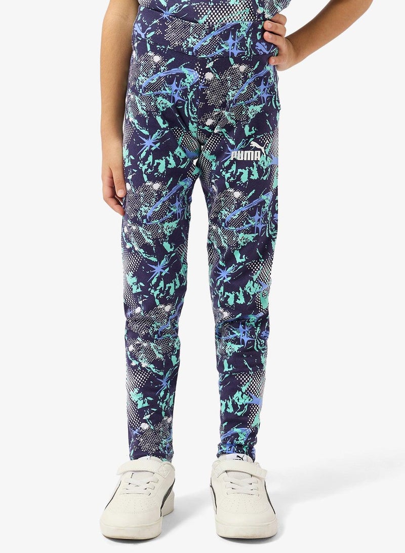 PUMA Youth Tweeniverse Aop Leggings - Image 1