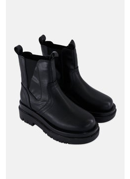 RAID Women Brazen Chunky Biker Ankle Boots, Black  - Image 1