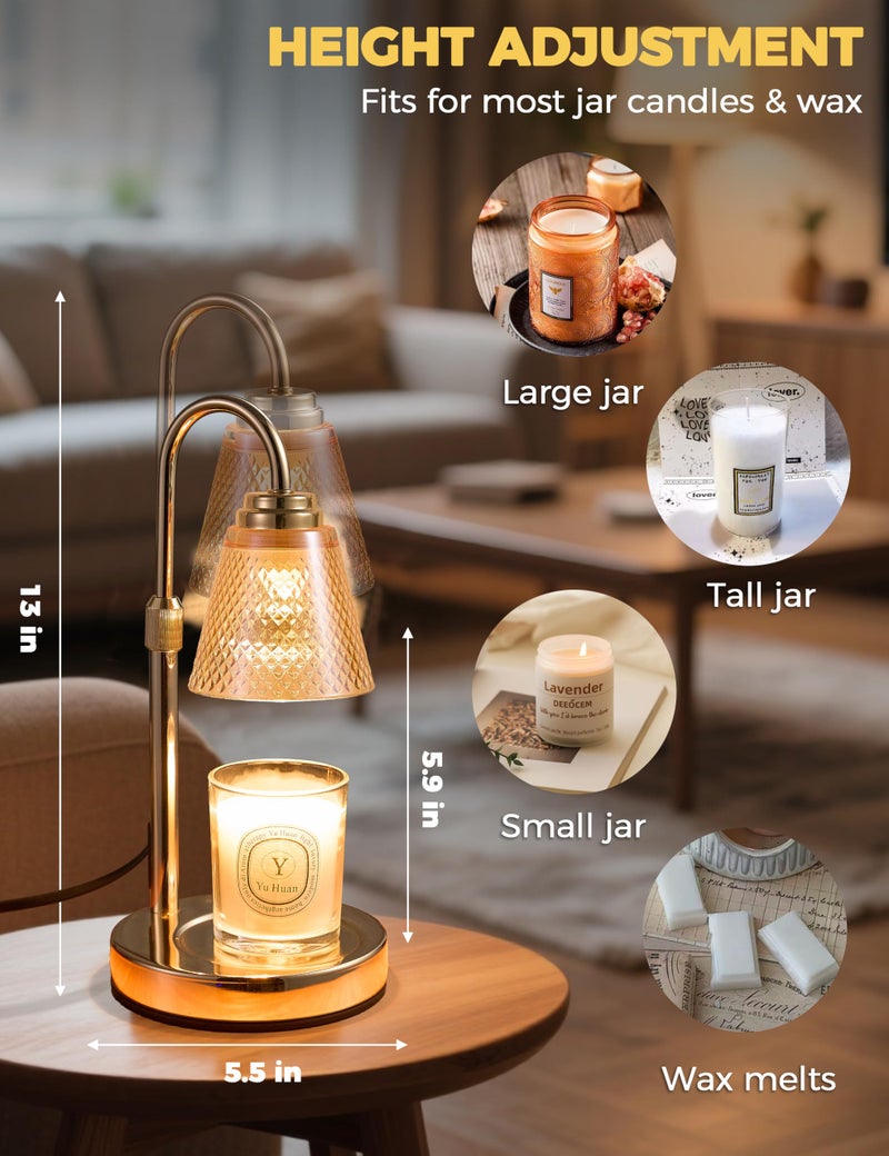 QUTADI Candle Warmer Lamp with Timer Dimmer, Birthday Gifts for Mom Women Friend Sister, House Warming Gifts, Wax Melt Warmer, Office Apartment Dorm Room Home Decor - Image 5