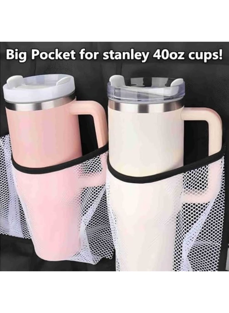 SYOSI Tumbler Organizer for Stanley 30 40 oz Cups with Handle, Cup Holder with Big Pockets for Big Water Bottles, Over the Door Tumbler Holder, Kitchen Cabinets Organizers Accessories - Image 2