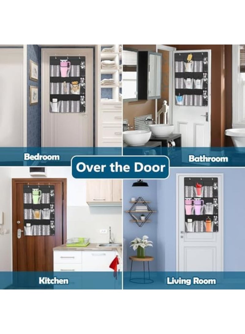 SYOSI Tumbler Organizer for Stanley 30 40 oz Cups with Handle, Cup Holder with Big Pockets for Big Water Bottles, Over the Door Tumbler Holder, Kitchen Cabinets Organizers Accessories - Image 3